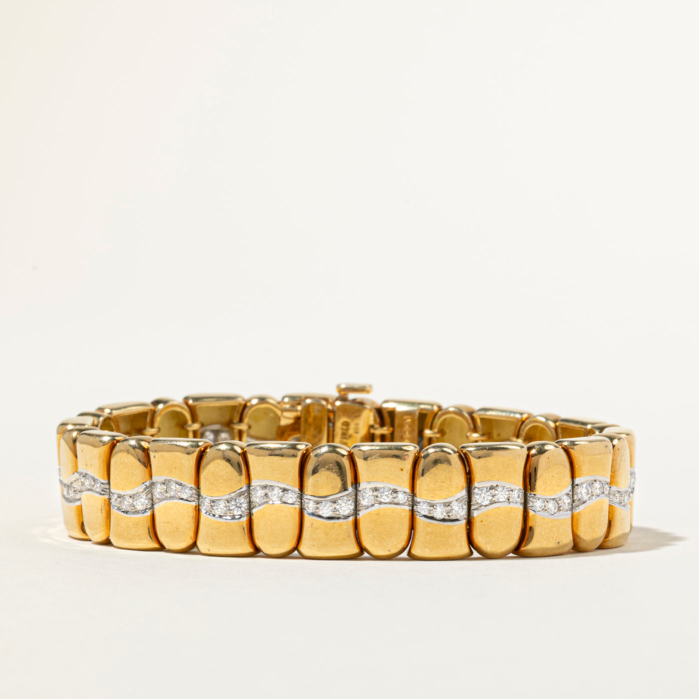 Diamond Wave Chunky Bracelet | 1.68ctw | 7"
