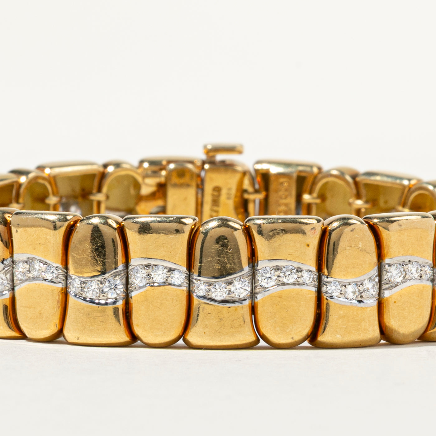 Diamond Wave Chunky Bracelet | 1.68ctw | 7"