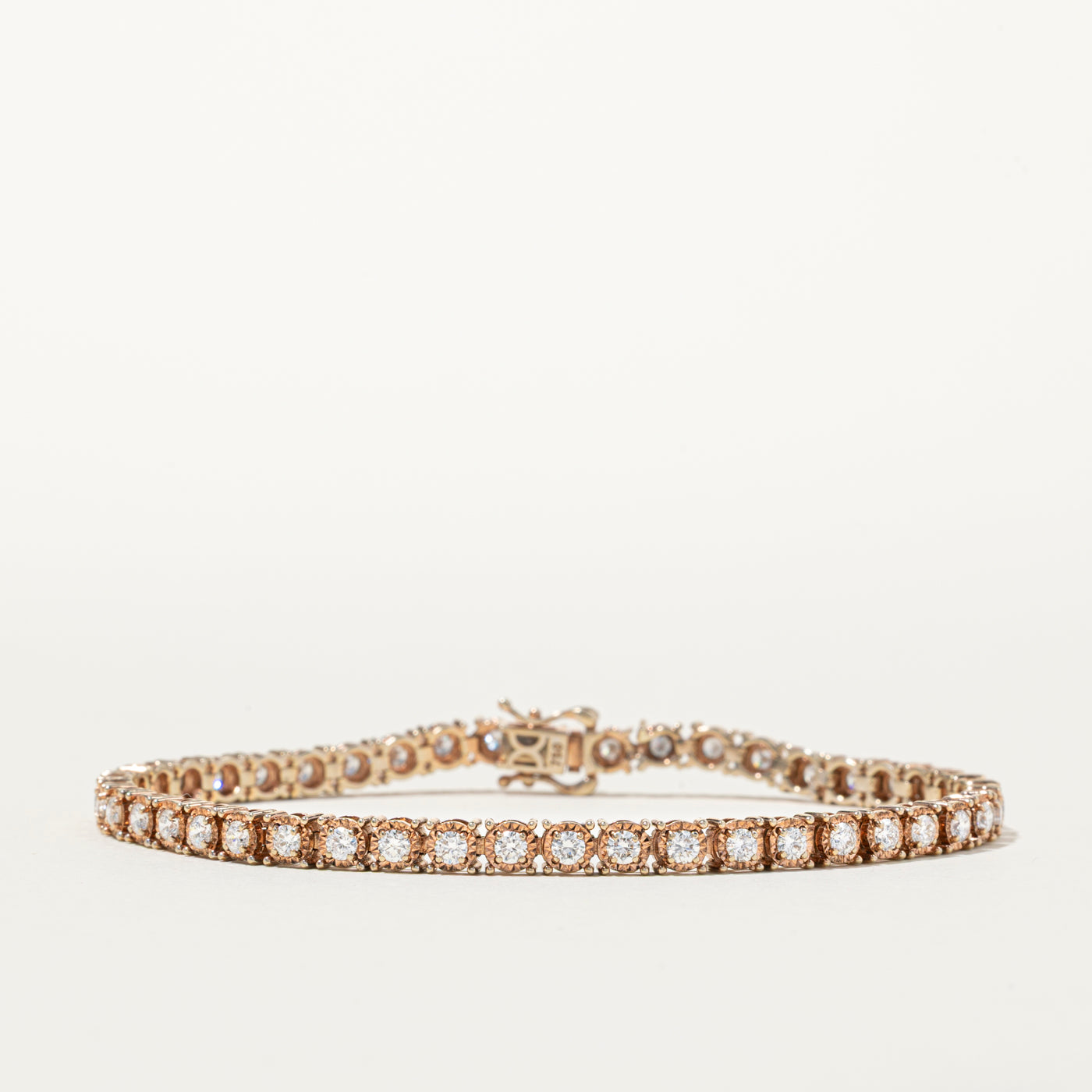 18k Rose Gold Diamond Tennis Bracelet | 2.38ctw | 7.25"