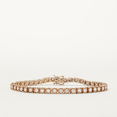 18k Rose Gold Diamond Tennis Bracelet | 2.38ctw | 7.25