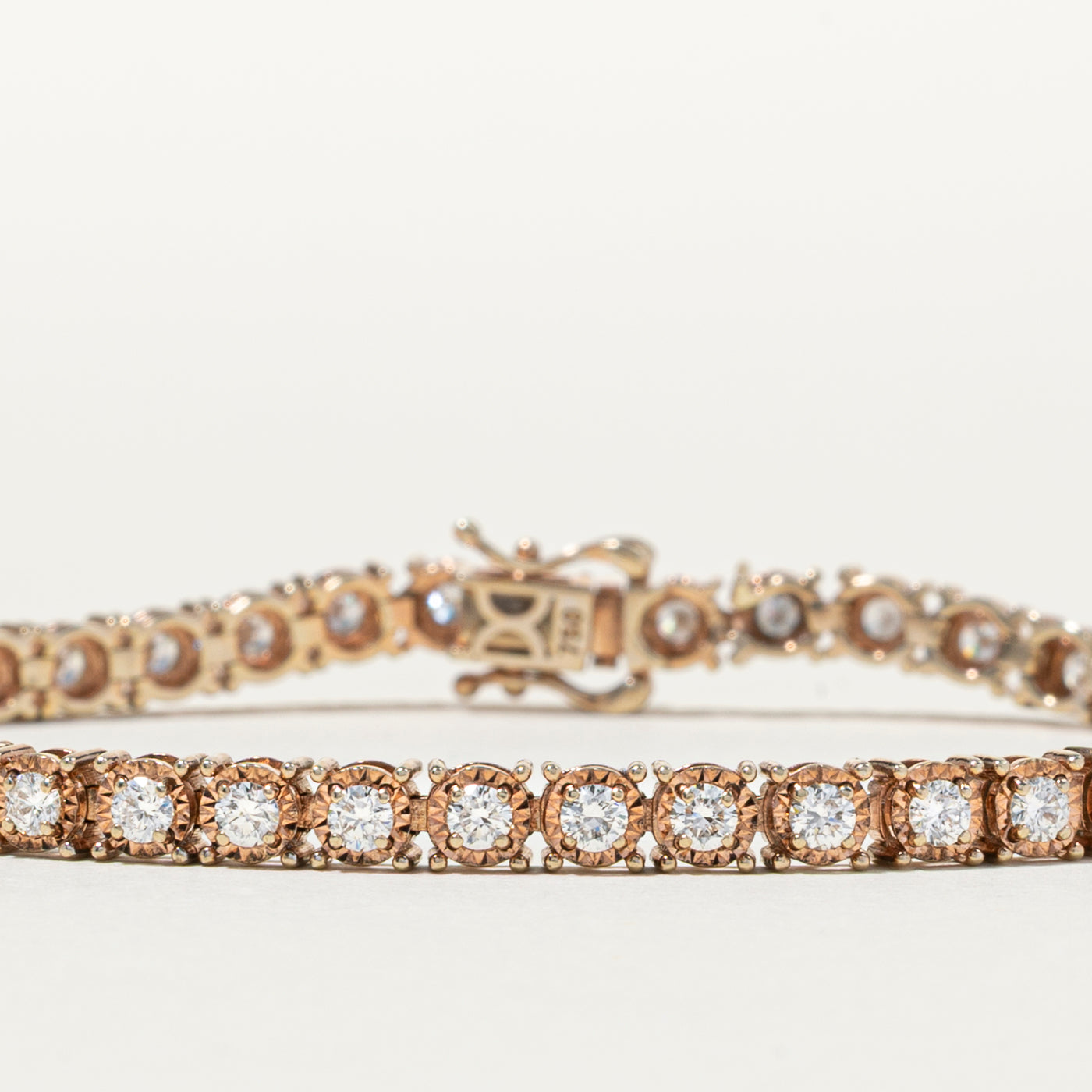 18k Rose Gold Diamond Tennis Bracelet | 2.38ctw | 7.25"