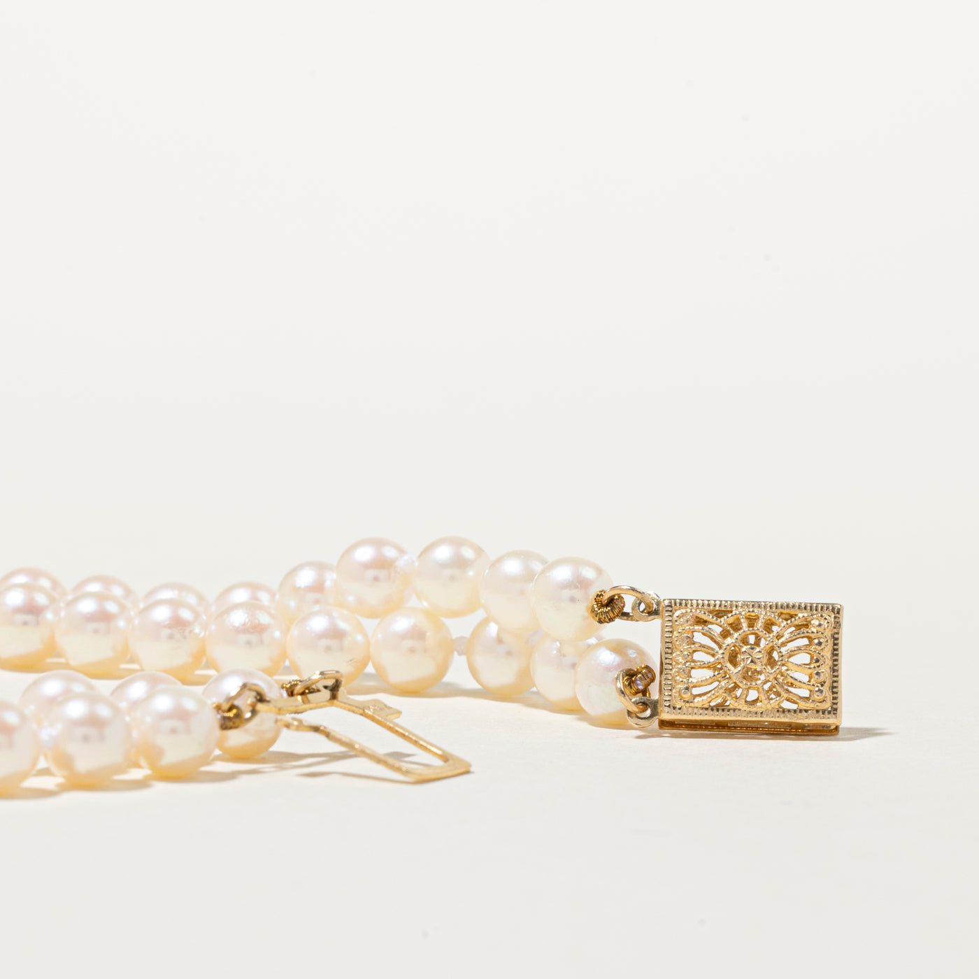 14k Cultured Pearl Strand Necklace, Bracelet & Earrings Set | 22.5" | 7.5"