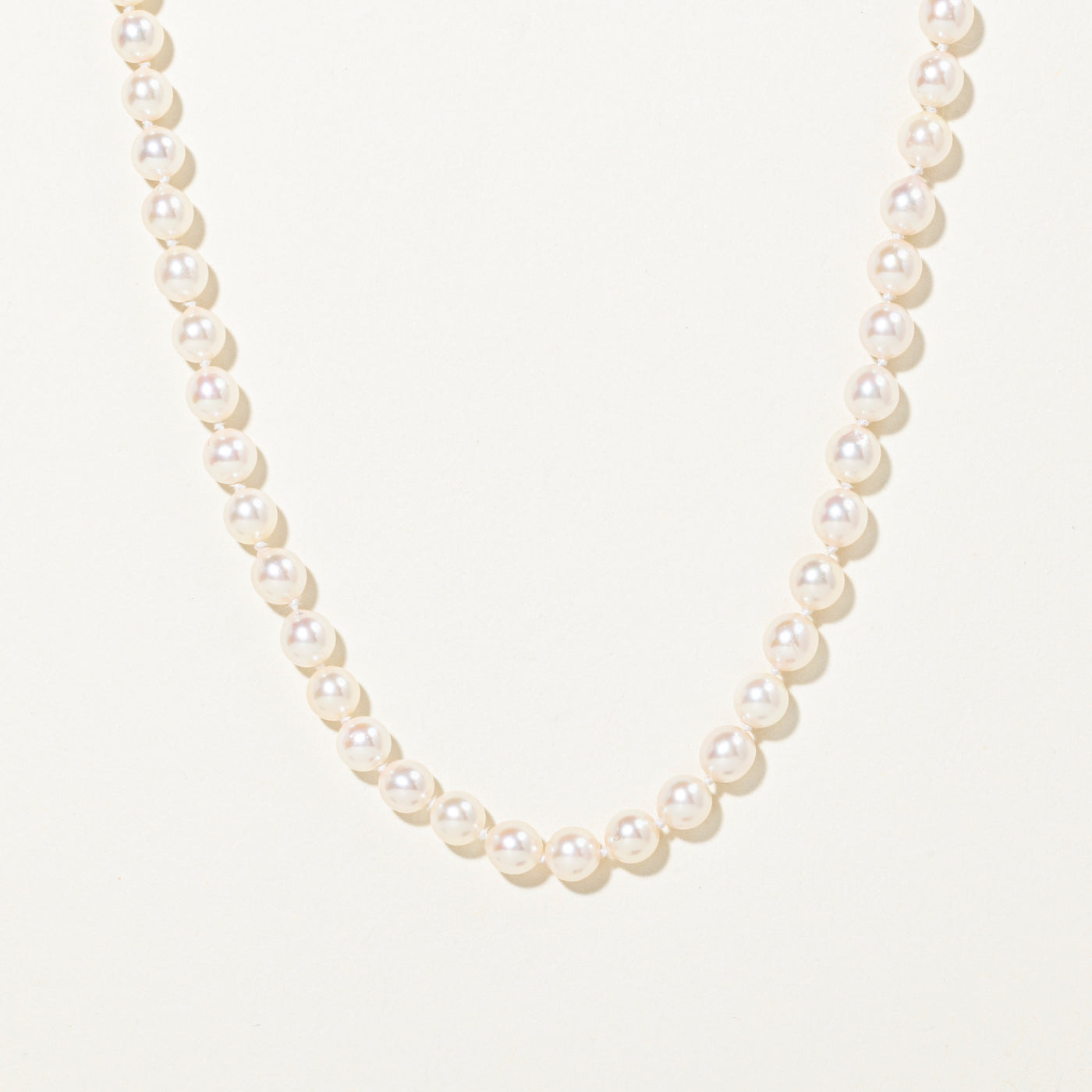 14k Cultured Pearl Strand Necklace, Bracelet & Earrings Set | 22.5" | 7.5"