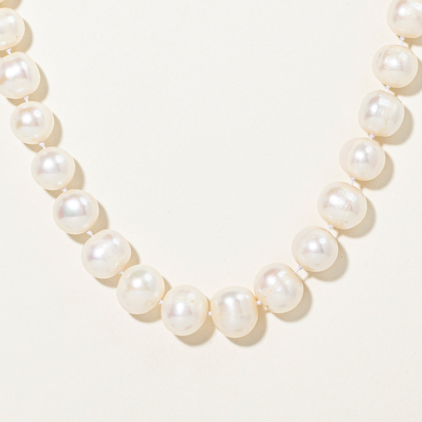 Sterling Silver Pearl Strand Necklace | 17"
