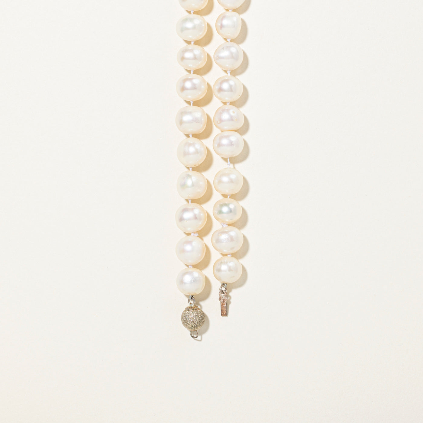 Sterling Silver Pearl Strand Necklace | 17"