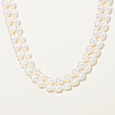 Sterling Silver Cultured Pearl Strand Necklace | 16