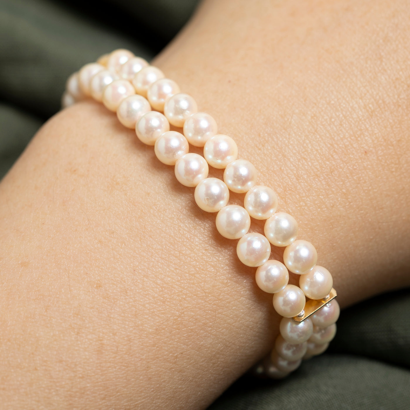 14k Cultured Pearl Strand Necklace, Bracelet & Earrings Set | 22.5" | 7.5"