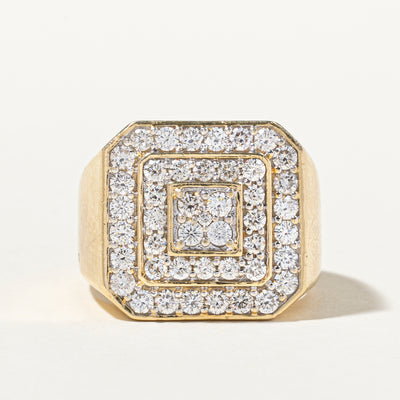 Diamond Grid Statement Ring | 1.99ctw | SZ 10