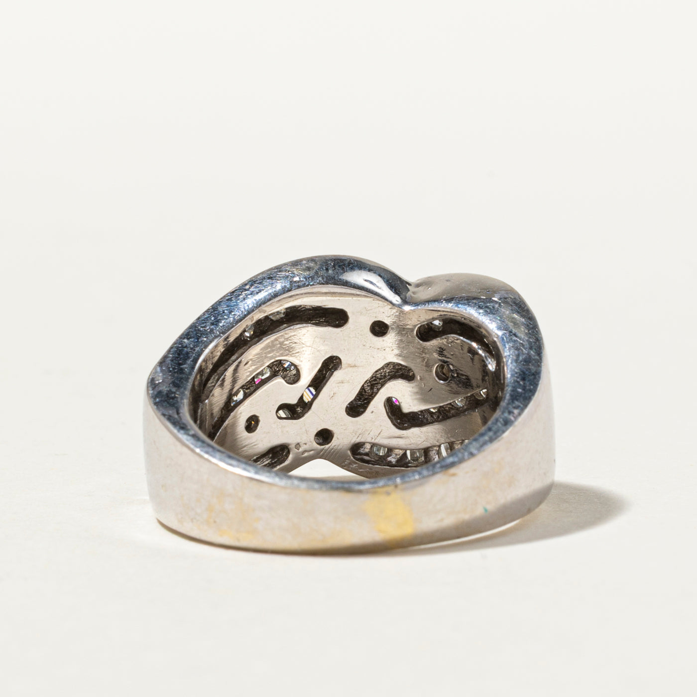 Mixed Cut Diamond Cross Over Ring | 1.33ctw | SZ 5.25