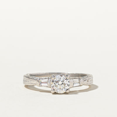 Diamond Accented Engagement Ring | 1.02ctw | SZ 7.5