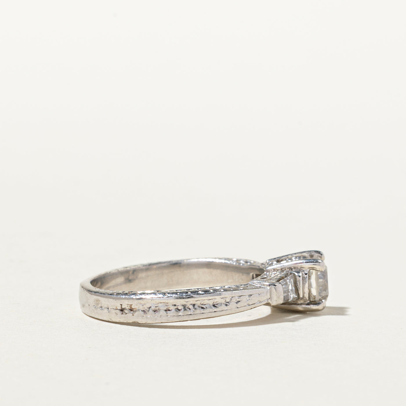 Diamond Accented Engagement Ring | 1.02ctw | SZ 7.5