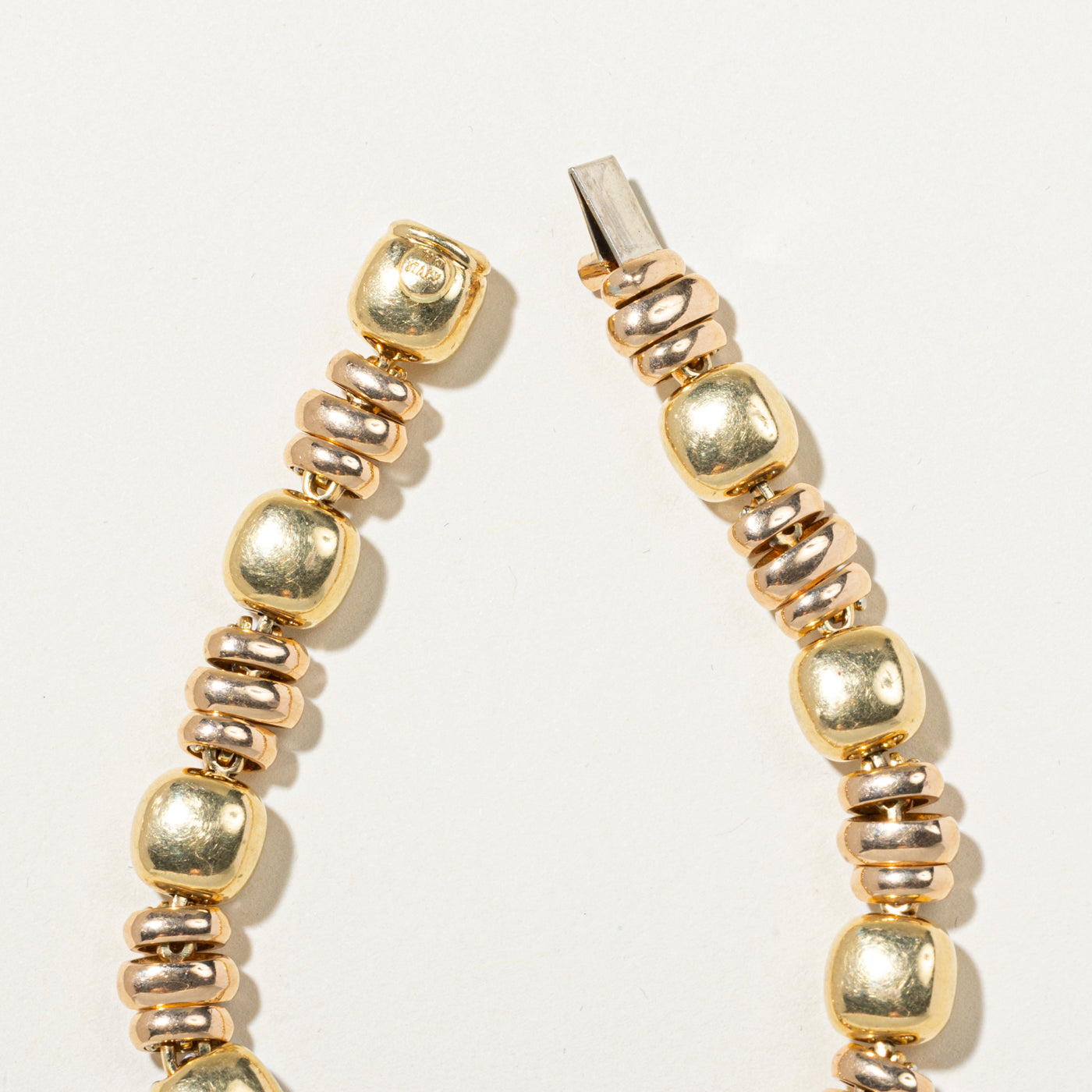 Diamond Cluster & Ruby Beaded Bracelet | 1.60ctw, 0.05ct | 7.5"