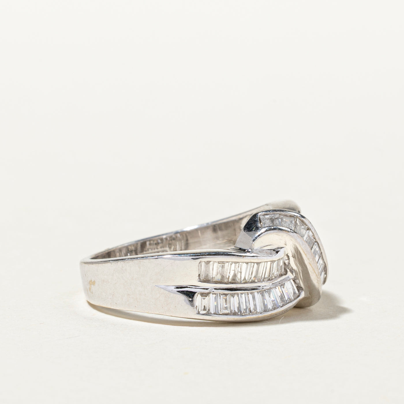 Diamond Cross Over Ring | 1.05ctw | SZ 6.25