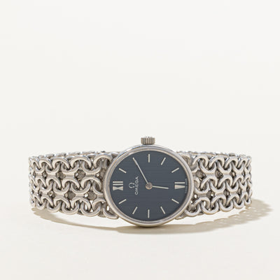 'Omega' De Ville Prestige 18k White Gold Watch | 6.5
