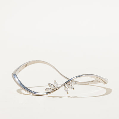 Diamond Wave Cuff Bracelet | 0.54ctw | 7