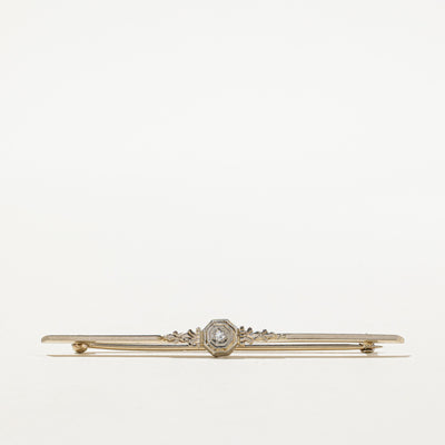 Antique Single Cut Diamond Brooch | 0.03ct