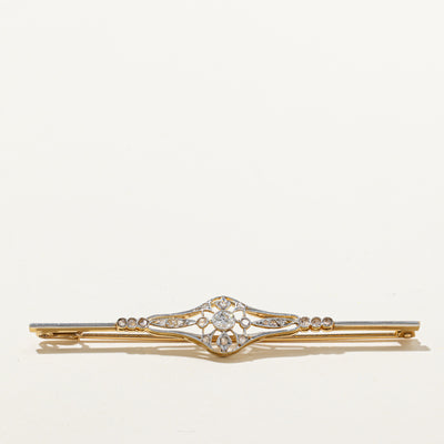 Art Deco Diamond Latice Brooch | 0.29ctw