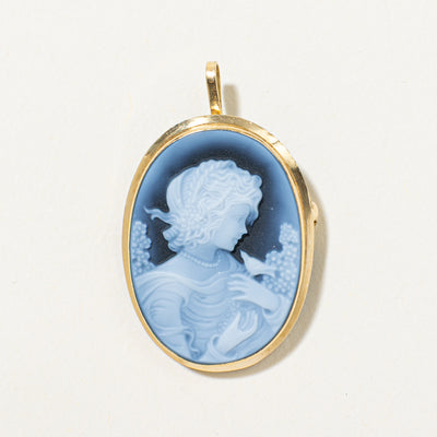 Carved Agate Convertible Brooch & Pendant | 8.00ct