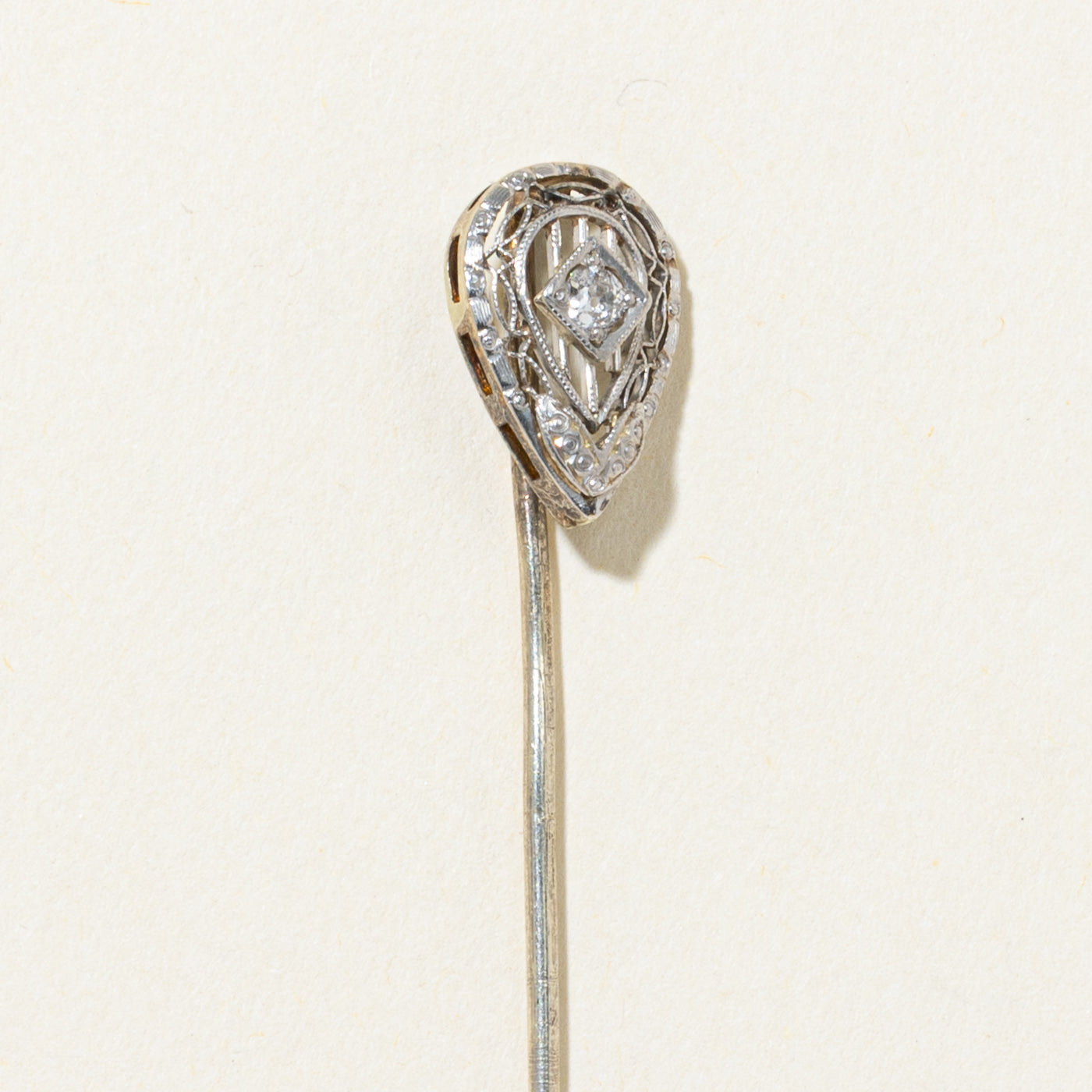 Antique Old European Cut Diamond Pin | 0.07ct