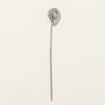Antique Solitaire Diamond Pin | 0.04ct