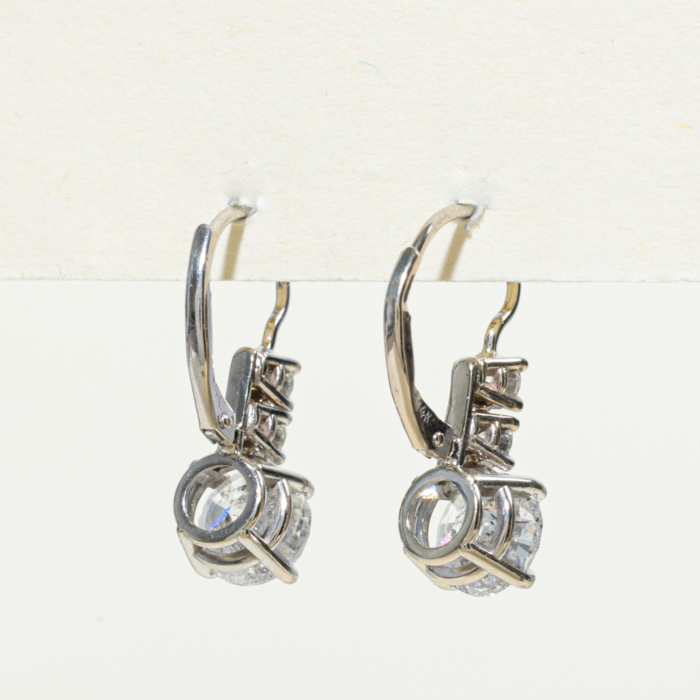 Diamond Drop Earrings | 3.37ctw