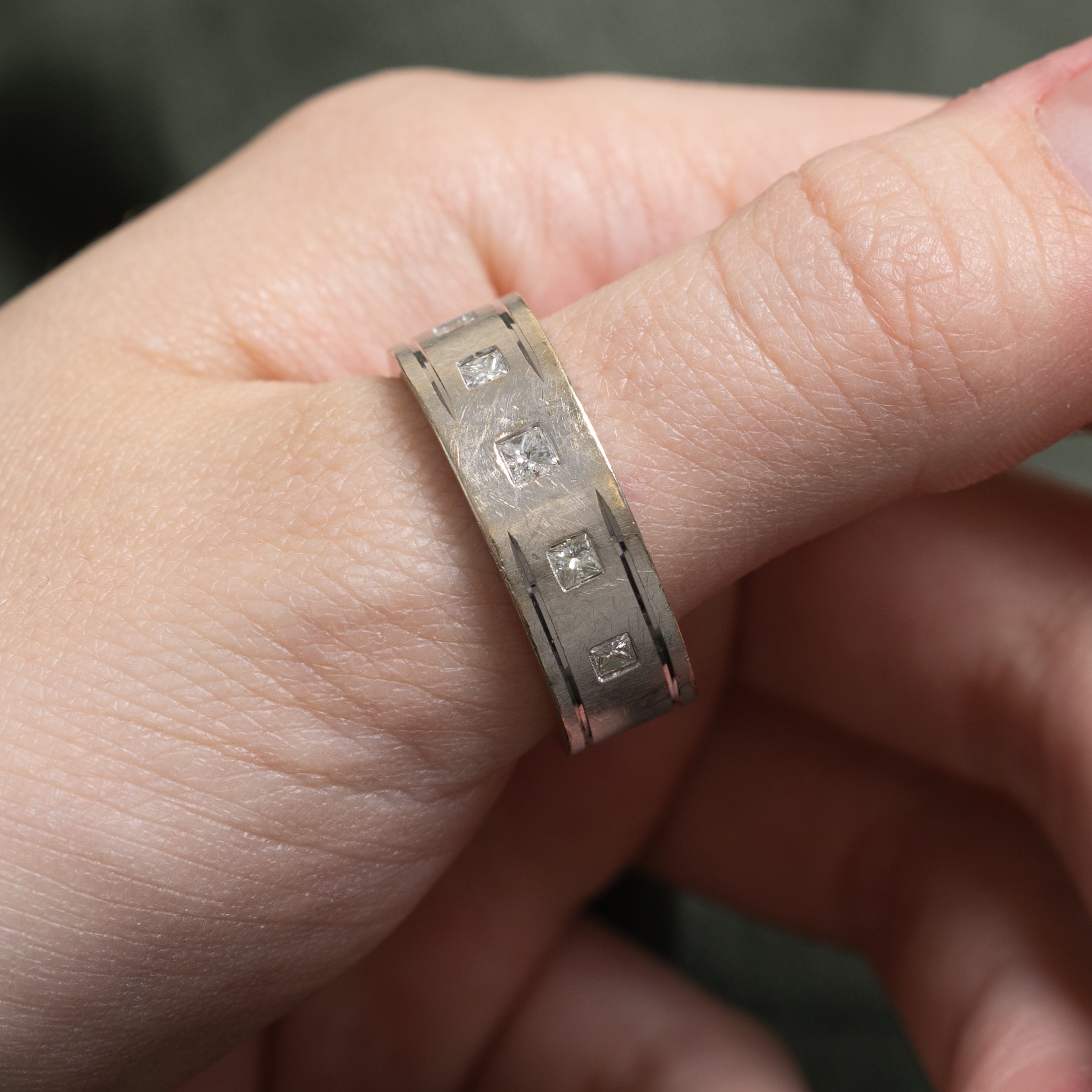 Princess Cut Five Stone Diamond Band | 0.45ctw | SZ 11.5