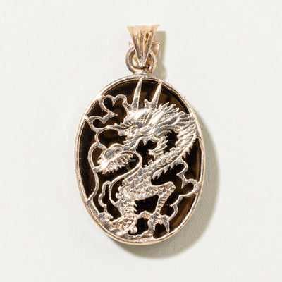 Smoky Quartz Dragon Pendant | 10.00ct