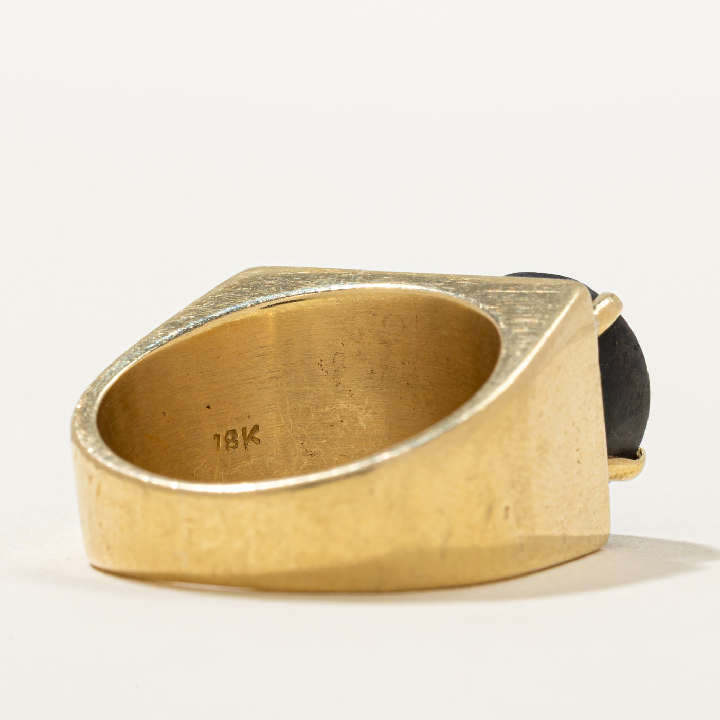 Carved Onyx Intaglio Ring | 12.00ctw | SZ 9.75