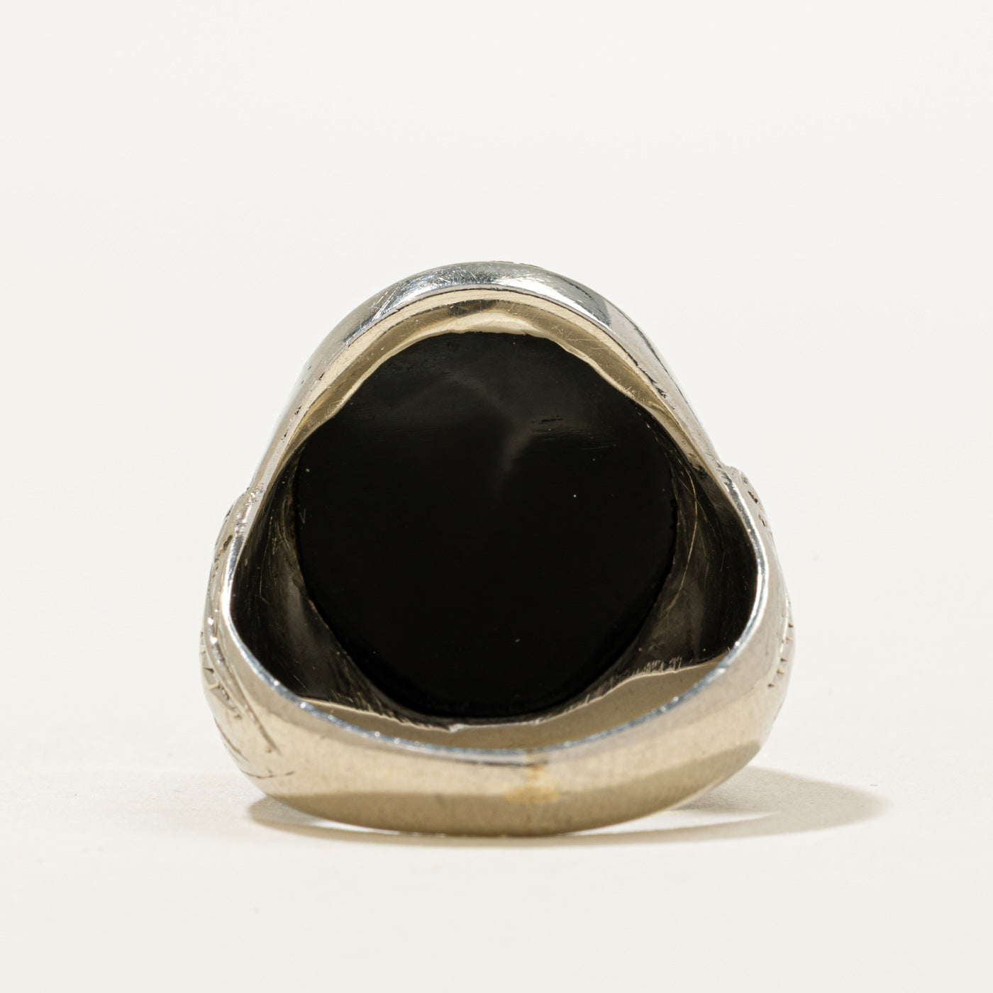 Black & White Onyx Cameo Ring | 7.00ct | SZ 8.75
