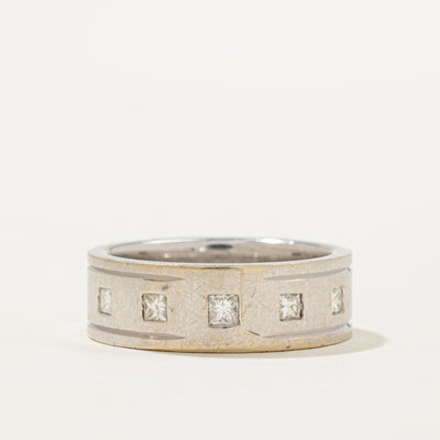 Princess Cut Five Stone Diamond Band | 0.45ctw | SZ 11.5
