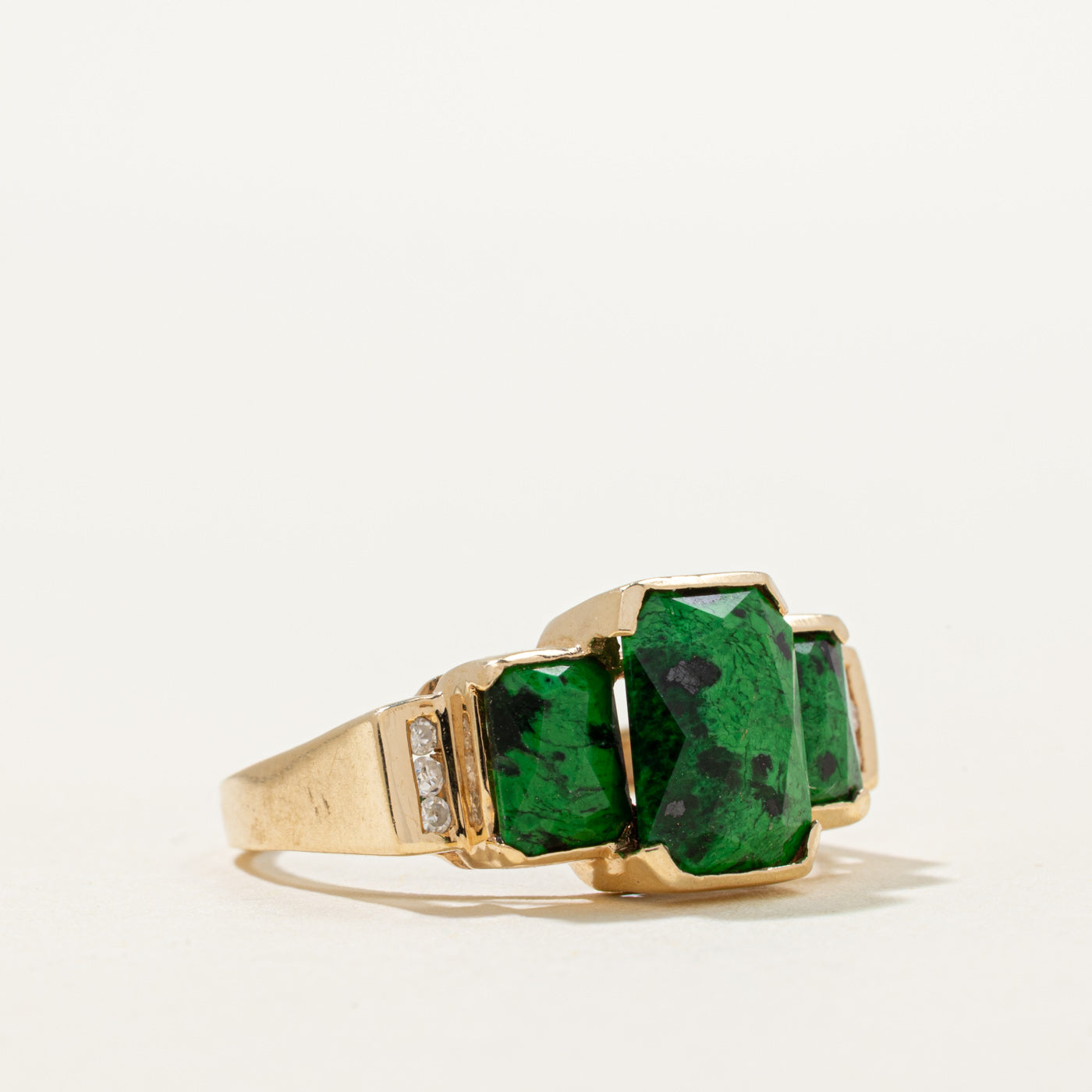 Maw Sit Sit & Diamond Ring | 4.00ctw, 0.04ctw | SZ 8