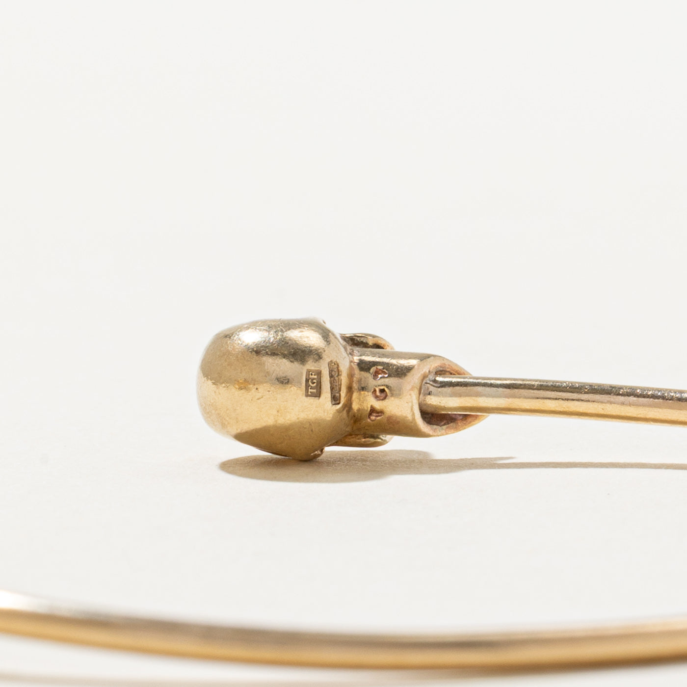 Manchette tête de mort en diamant Londres | 0,08 ct