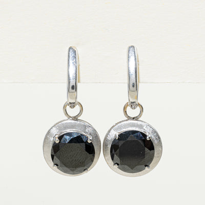Natural Black Diamond Drop Earrings | 7.20ctw
