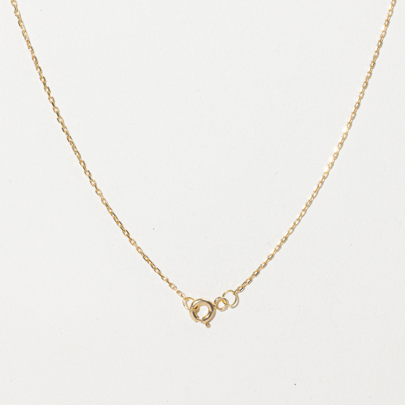 18k Yellow Gold Teardrop Pendant Necklace | 17"