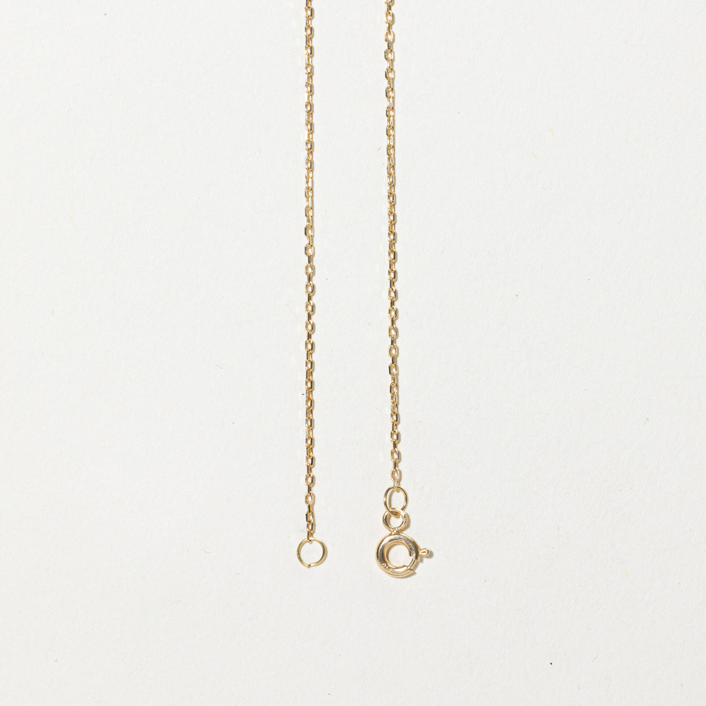 18k Yellow Gold Teardrop Pendant Necklace | 17"
