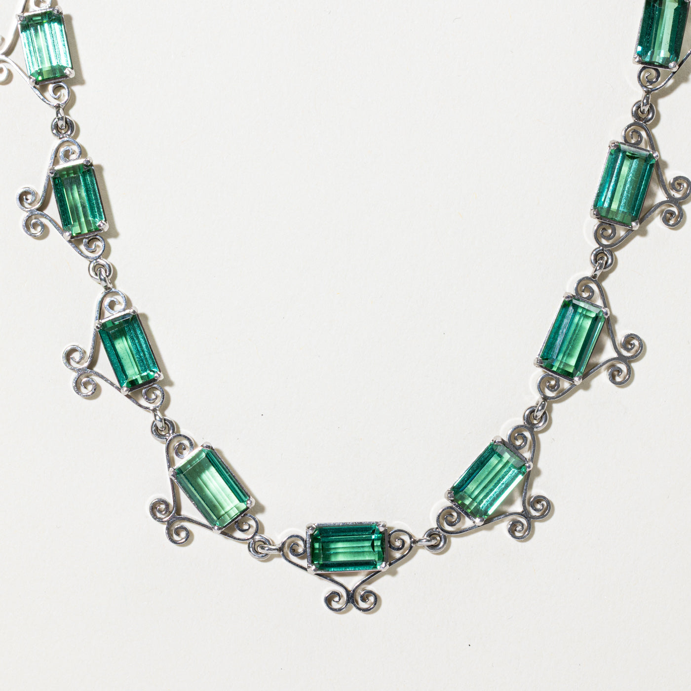 Collier ras-de-cou orné de tourmaline Eternity | 36,00 ct | 38 cm