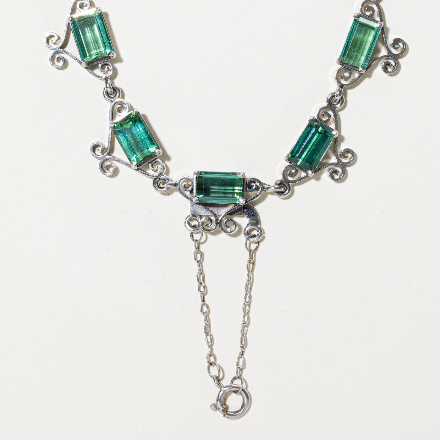 Collier ras-de-cou orné de tourmaline Eternity | 36,00 ct | 38 cm