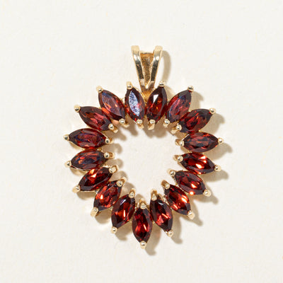 Garnet Heart Pendant | 3.40ctw