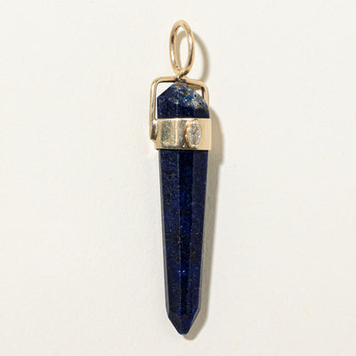 Lapis Lazuli & Diamond Drop Pendant | 22.00ct, 0.05ct