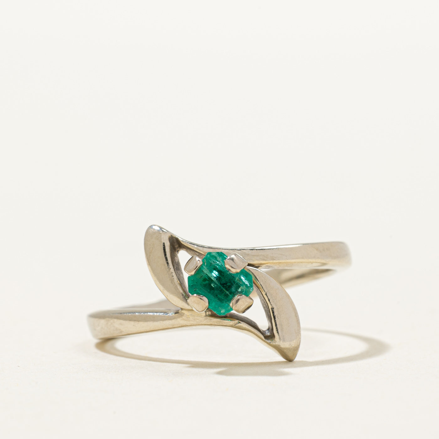 Emerald Abstract Ring | 0.36ct | SZ 8