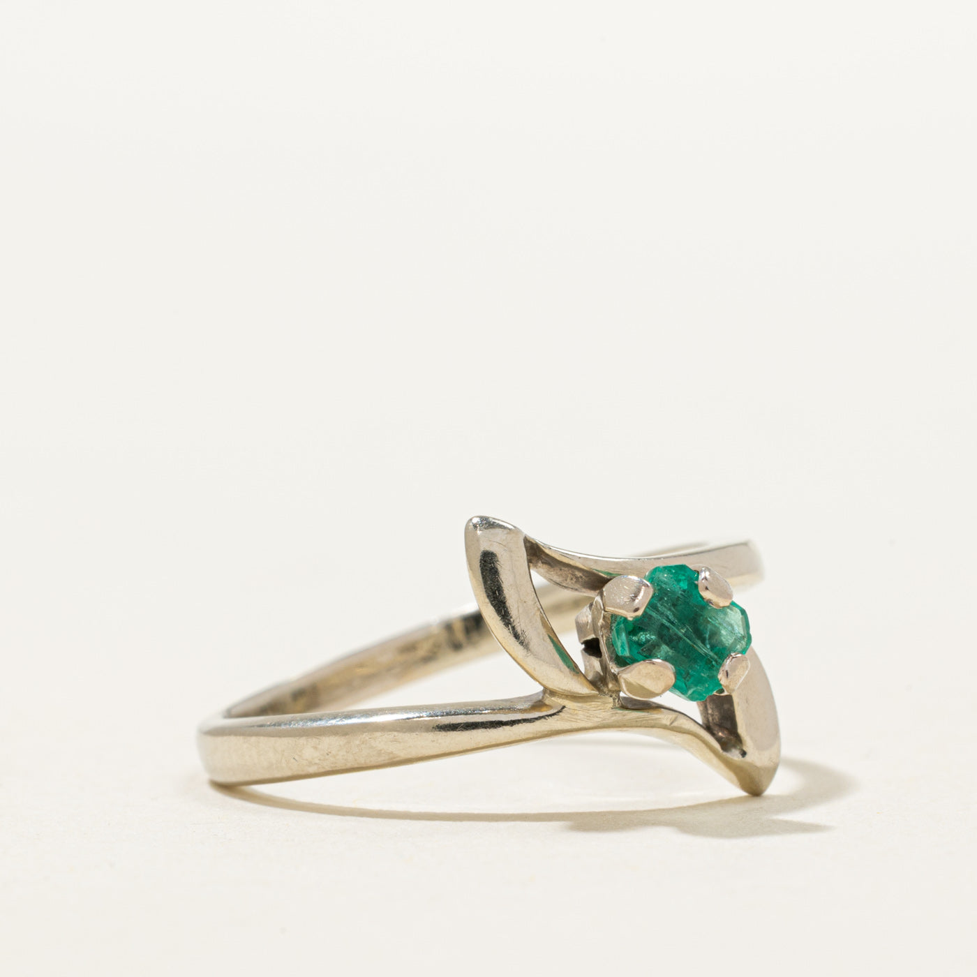 Emerald Abstract Ring | 0.36ct | SZ 8