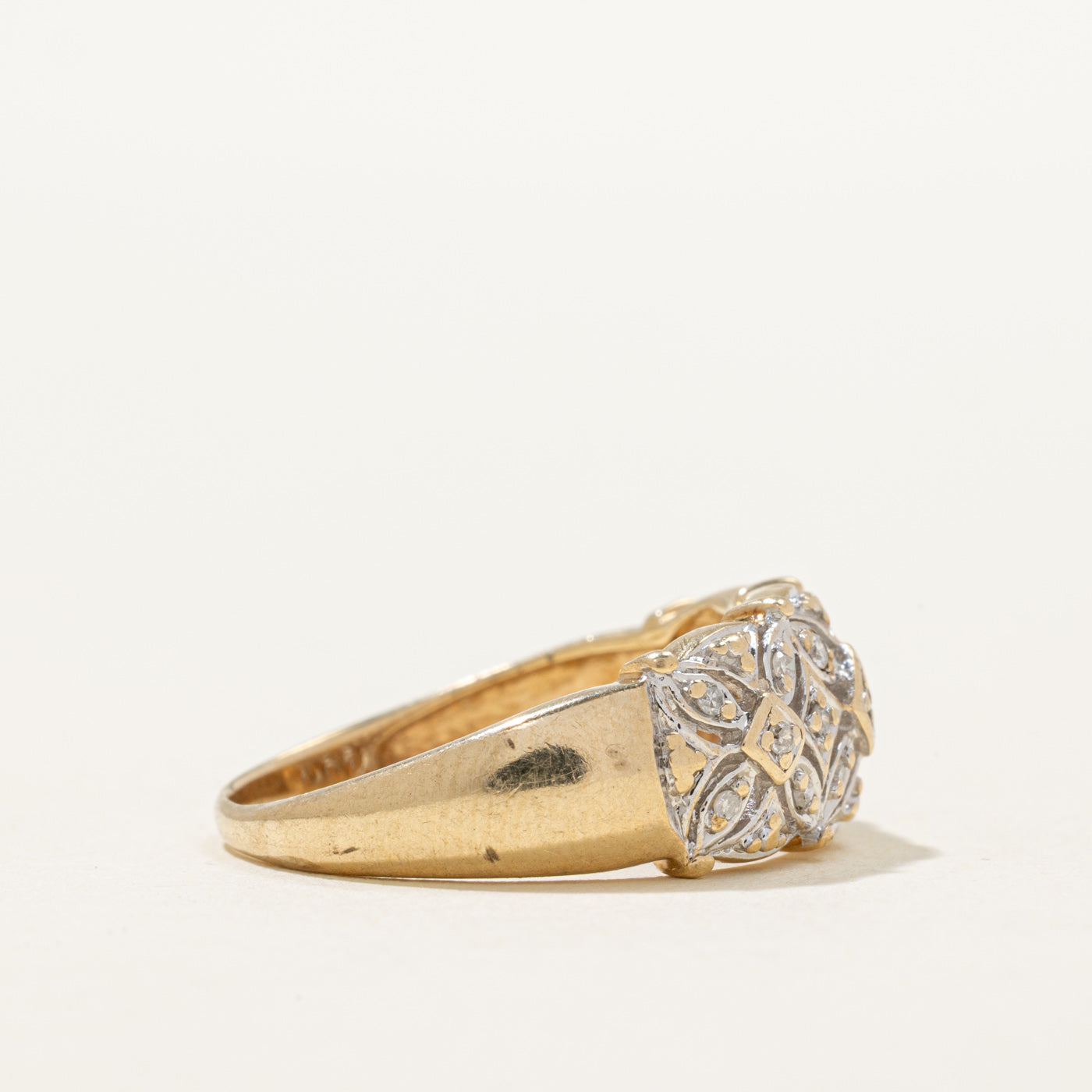 Diamond Openwork Ring | 0.07ctw | SZ 9