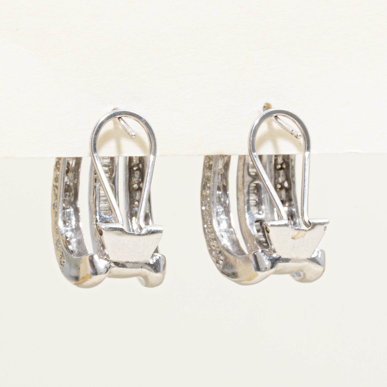 Multi Column Diamond Earrings | 0.64ctw
