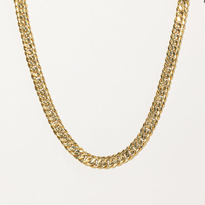 18k Yellow Gold Double Curb Link Chain | 8.40mm | 24