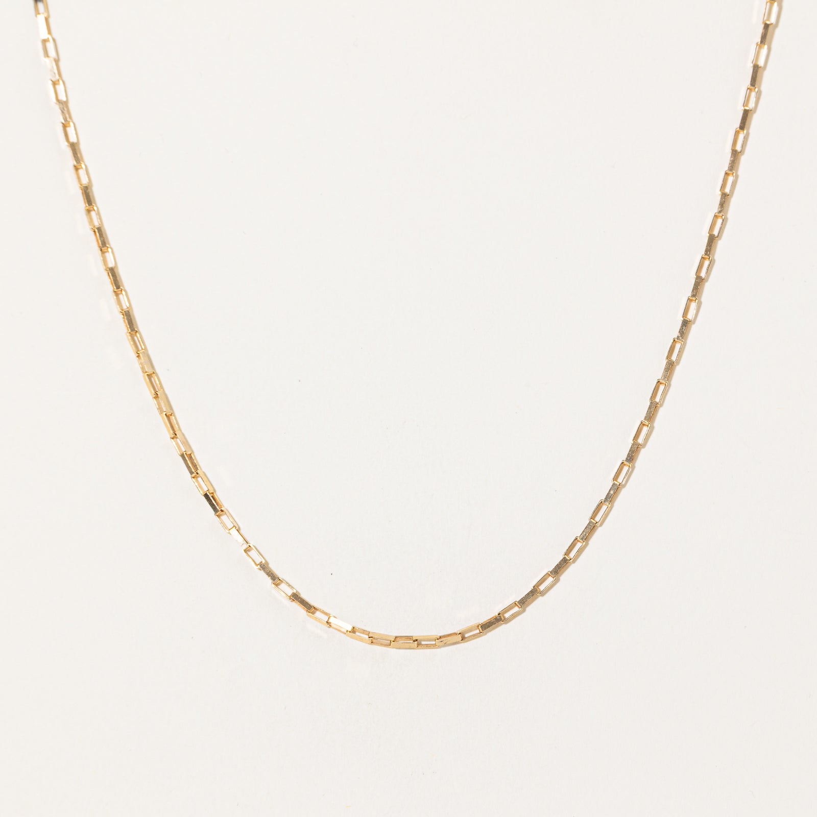 10k Yellow Gold Cable Link Chain | 15.75"