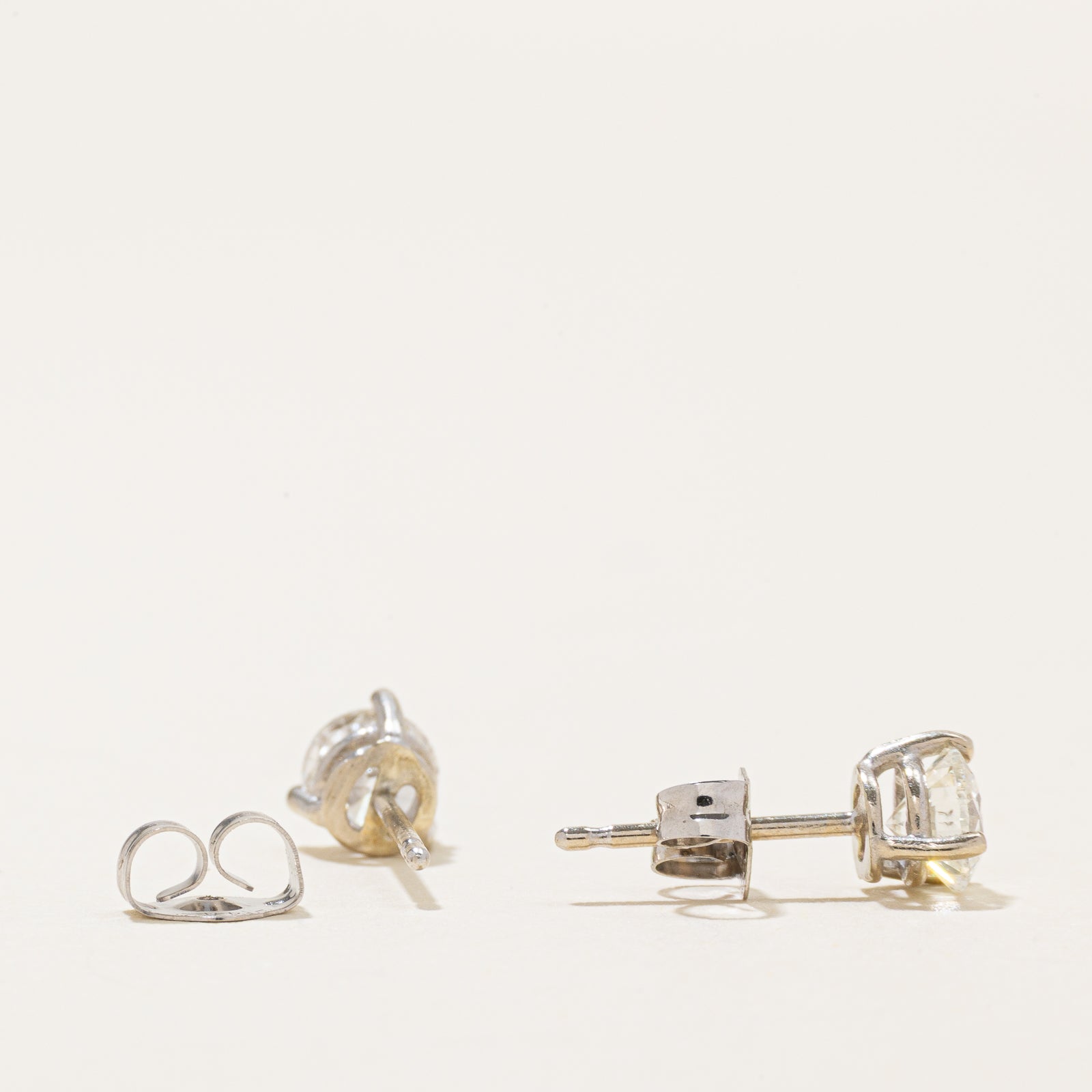 Solitaire Diamond Stud Earrings | 0.62 ctw