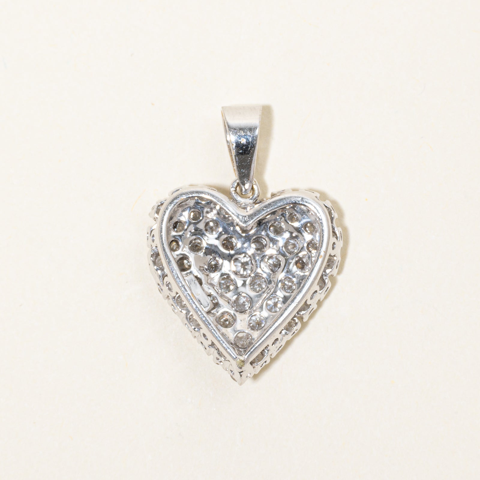 Diamond Cluster Heart Pendant | 1.10ctw
