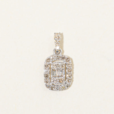 Illusion Set Diamond Halo Pendant | 0.25ctw