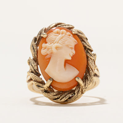 Shell Cameo Ring | 7.00ct | SZ 6.25