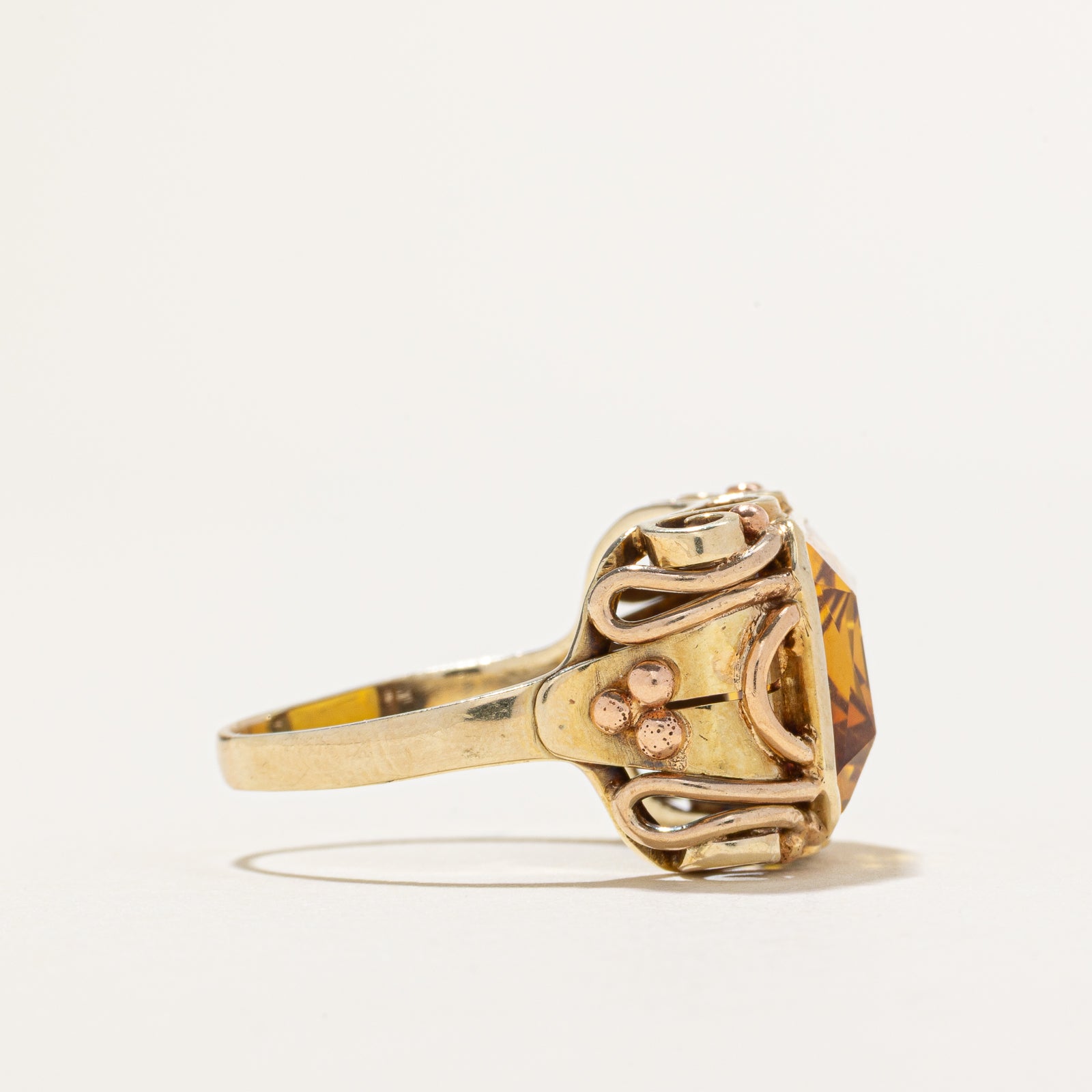 Synthetic Yellow Sapphire Cocktail Ring | 9.00ct | SZ 7.25